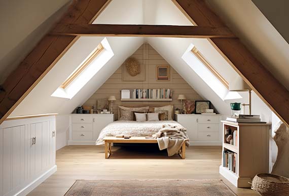 Spacious bedroom attic conversion by JOS Construction