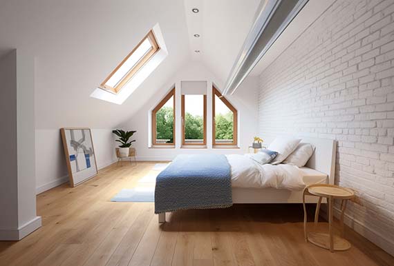 Bright and airy attic conversion by JOS Construction