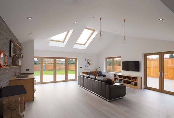 Beautifully extended bungalow kitchen by JOS Construction