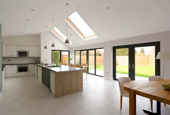 Beautifully extended kitchen in Cork