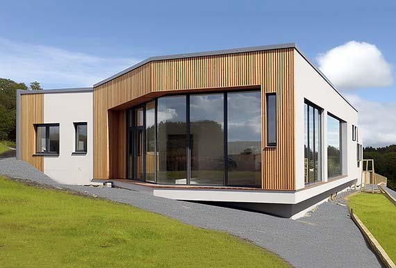 A recently finished eco-build project in County Cork