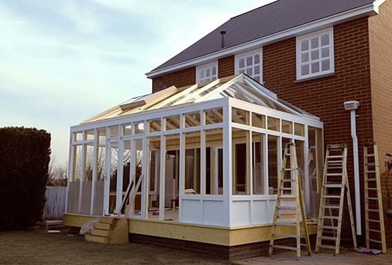 Under construction: A new Sunroom by JOS Construction