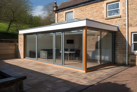 Bright and airy sunroom by JOS Construction perfect for family gatherings