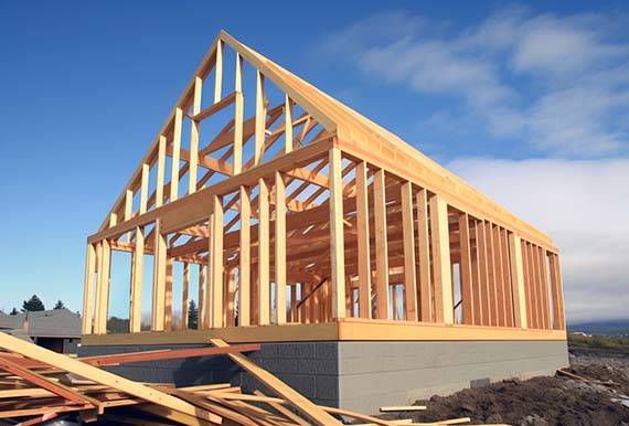 Timber framed house begining to take shape Cork by the team at JOS Construction