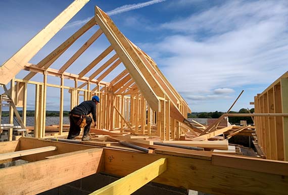  Timber frame house almost completed in Cork city