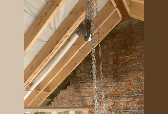 Attic conversion in progress by JOS Construction